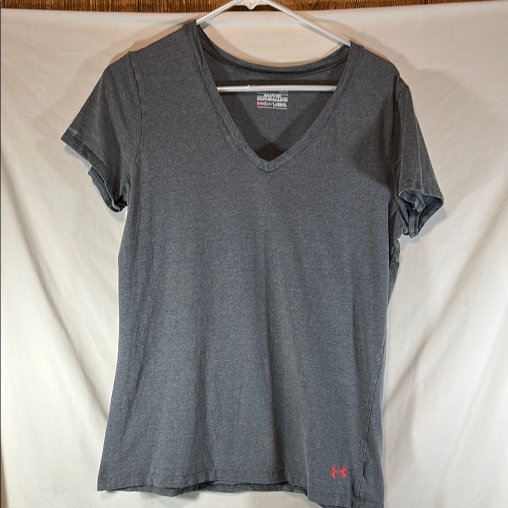Under Armour Gray Fitted Short Sleeve T-Shirt